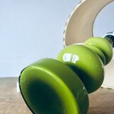 Vintage green glass lamp