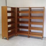 Vintage wooden modular bookcase