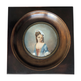 Table: miniature - portrait of a girl