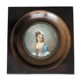 Table: miniature - portrait of a girl