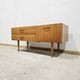 Vintage Mahogany-Coloured Sideboard with Brass Handles – 1990s