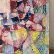 Abstract composition, signed Favre 1951