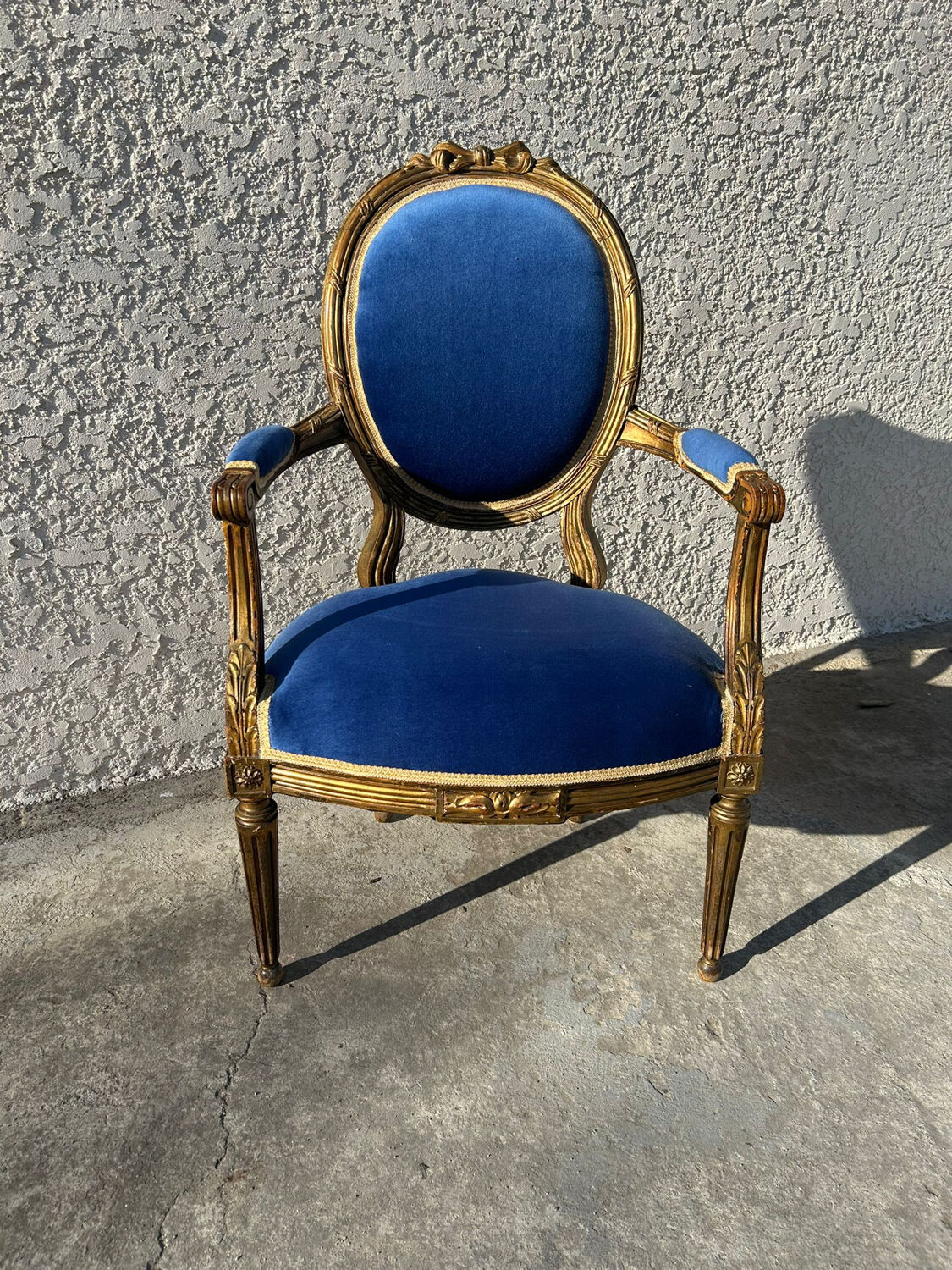Fauteuil médaillon styl louis XVI
