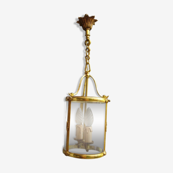 Louis XVI-style bronze lantern in working order