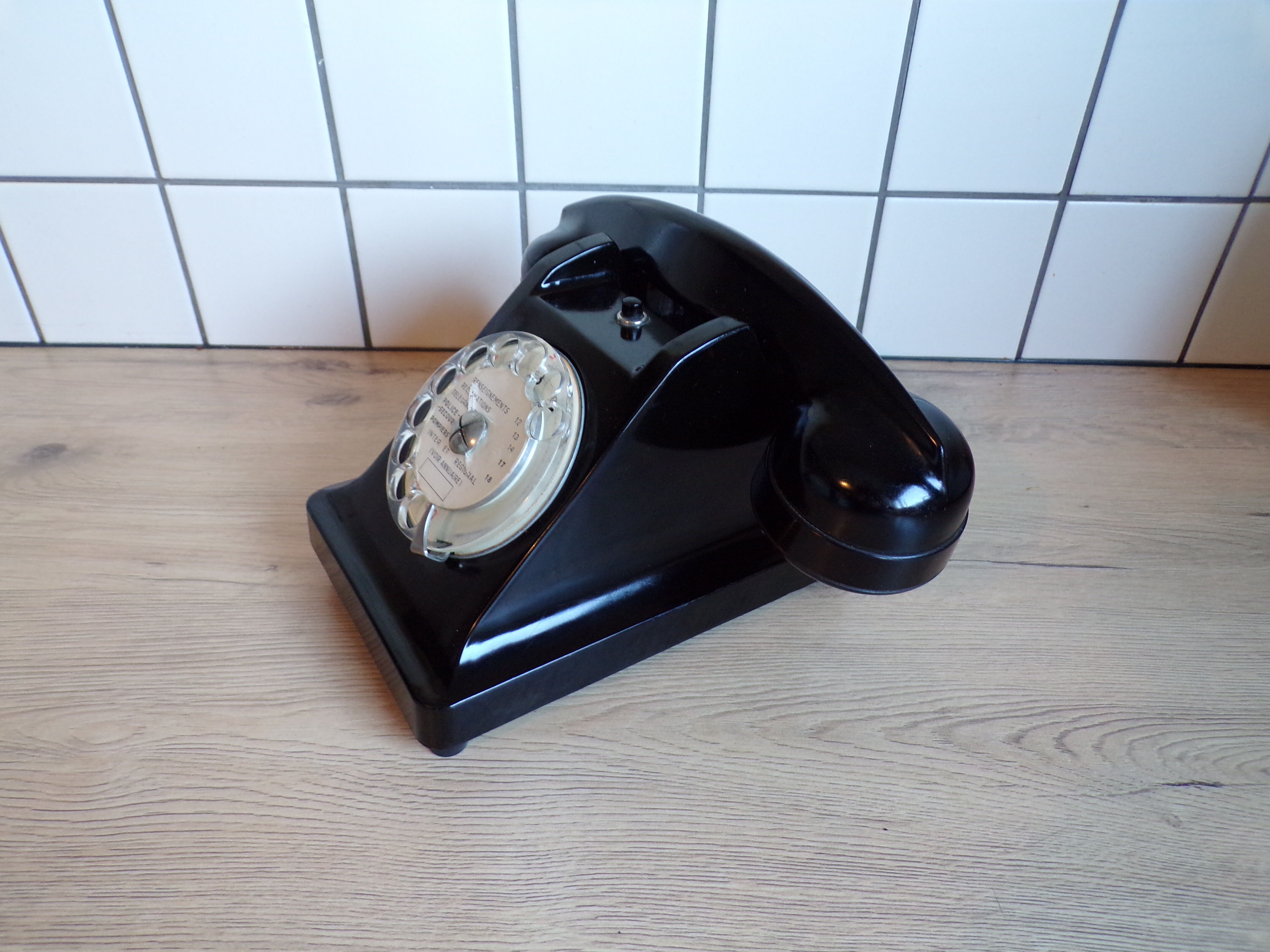 Vintage bakelite dial phone