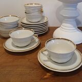 Service of 8 limoges porcelain cups