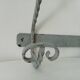 Vintage wrought iron wall coat rack