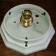Ceiling light globe art deco porcelain Limoges support