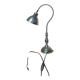 Chrome metal design table lamp – swan neck style