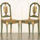 Paire Antique Chaises d'Appoint William Kent Empire Sculptées en Cygne