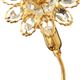 Palwa Hollywood Regency vergoldet Wandlampe Messing Swarovski Kristallen