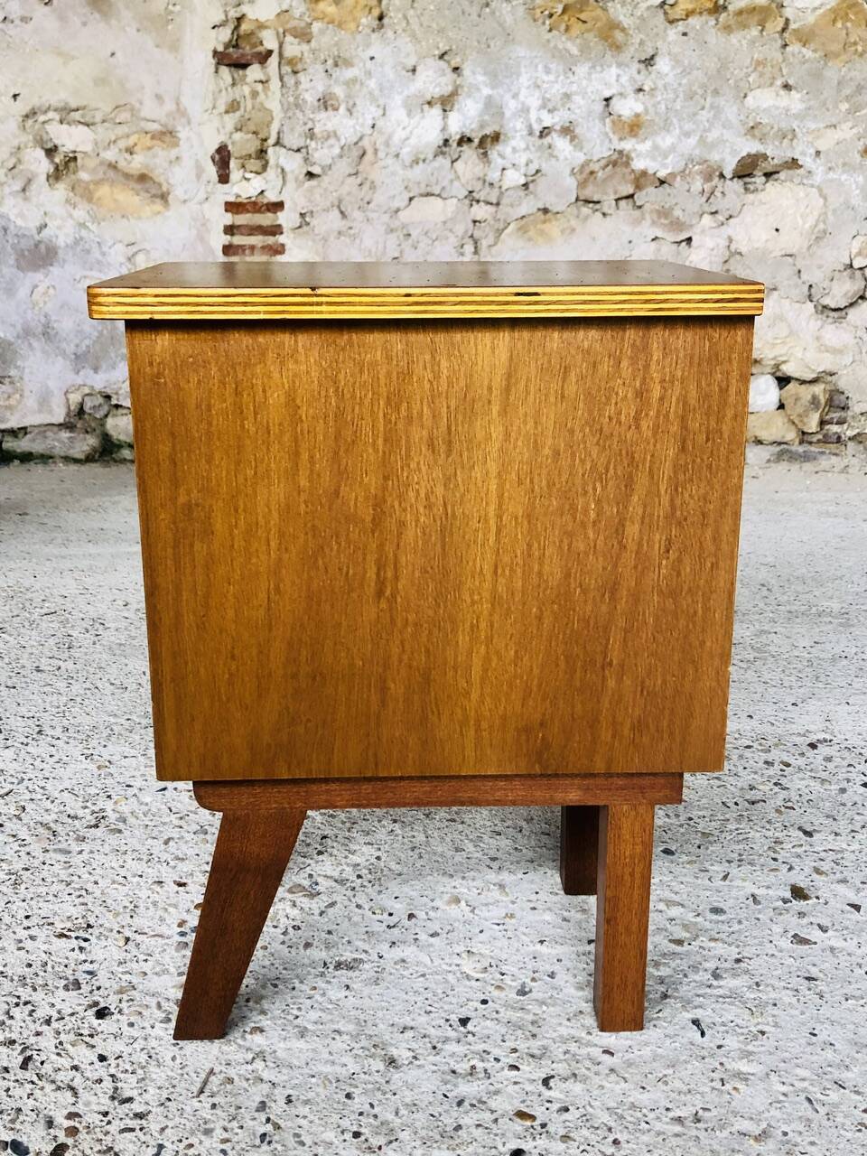 Vintage bedside table, Scandinavian style, Circa 60's