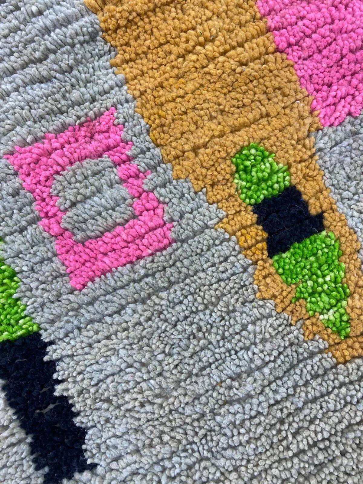 Handmade traditional carpet 250cm x 150cm Moroccan