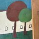 M.Lintz 77 naive oil painting framed