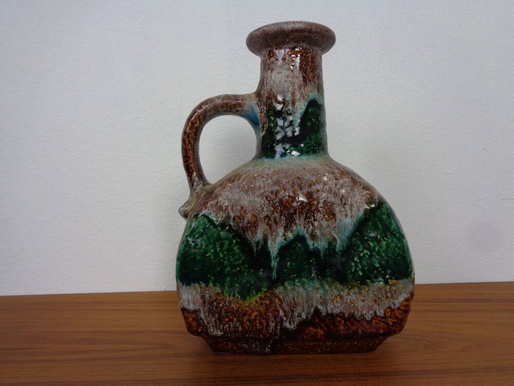 West German Glazed Ceramic Vase 603/25 from Dümler & Breiden, 1970s
