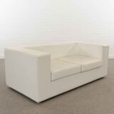 Throw Away Sofa by Willie Landels for Zanotta 1965 in white vinyl