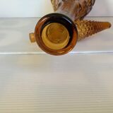 Bouteille verre jaune empoli Italie motif fruits