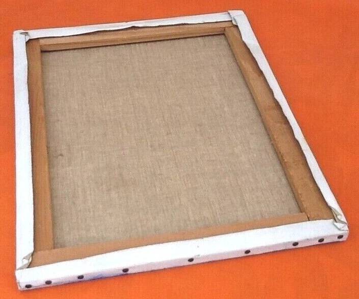 Oil painting on canvas "Bouquet of mimosa" Signed TAF (Gustave Wallet)