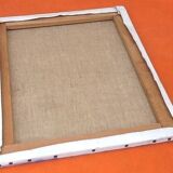 Oil painting on canvas "Bouquet of mimosa" Signed TAF (Gustave Wallet)