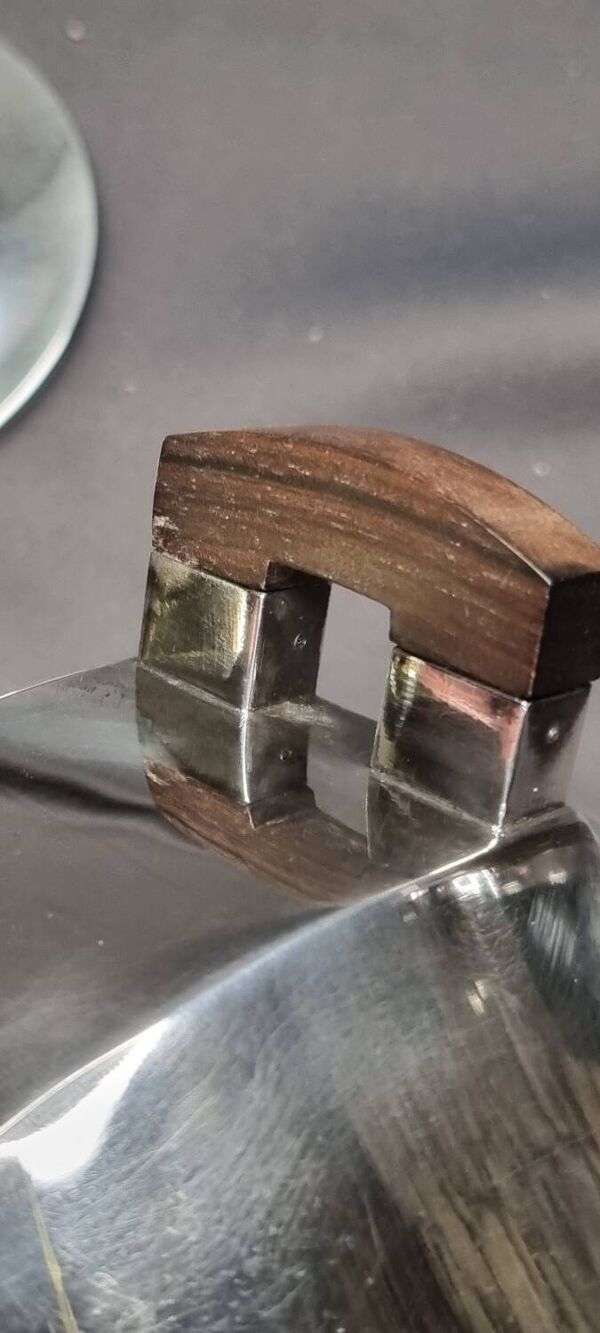 Verseuse à café plus sucrier metal argenté