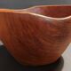 Vintage brutalist decorative wooden salad bowl 30 cm