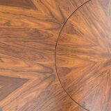 Table ronde vintage, palissandre