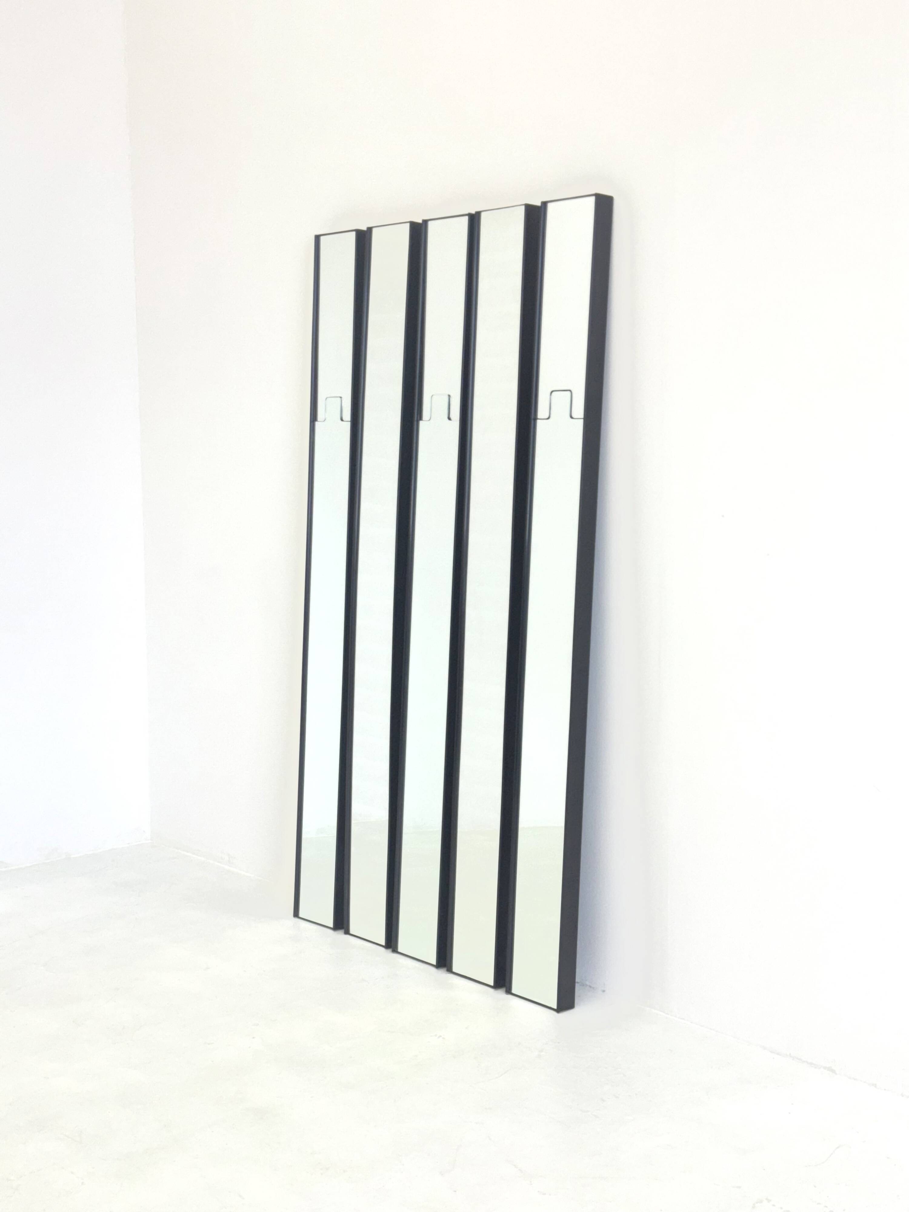 Set of 5 Gronda mirrors by Luciano Bertoncini for Elco