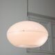 Italian Space Age Big White Doughnut Lamp, 70s