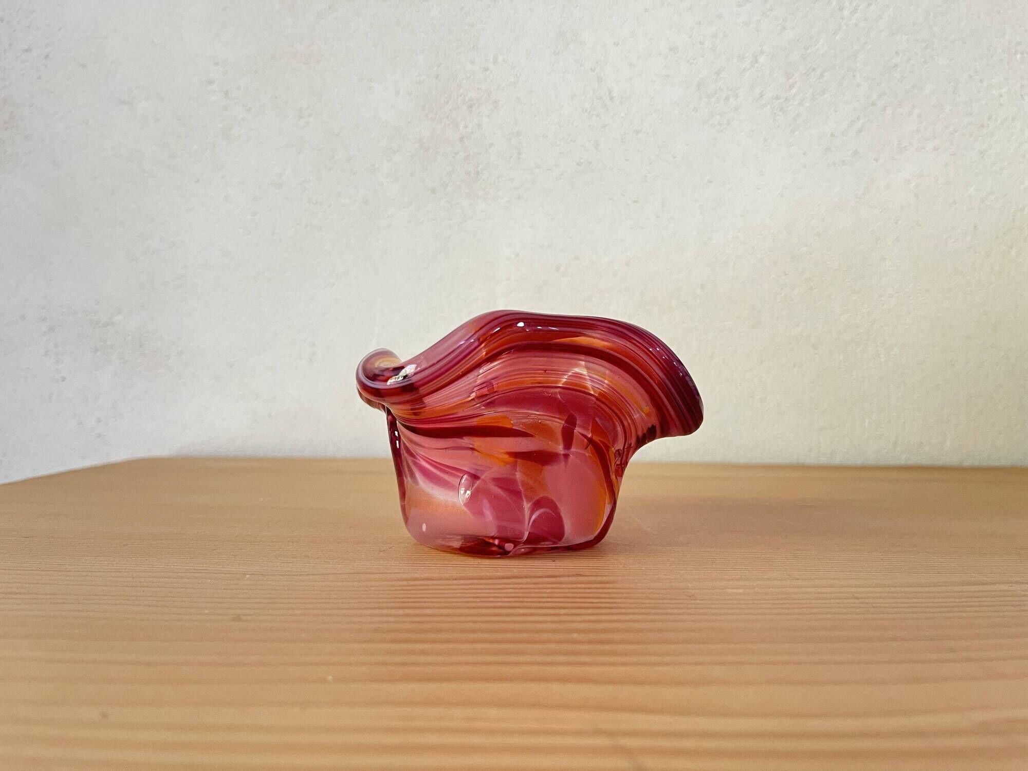 Ashtray or glass blown pocket tray dlg Murano