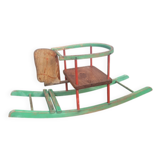 Wooden Rocking Horse – Vintage 1950