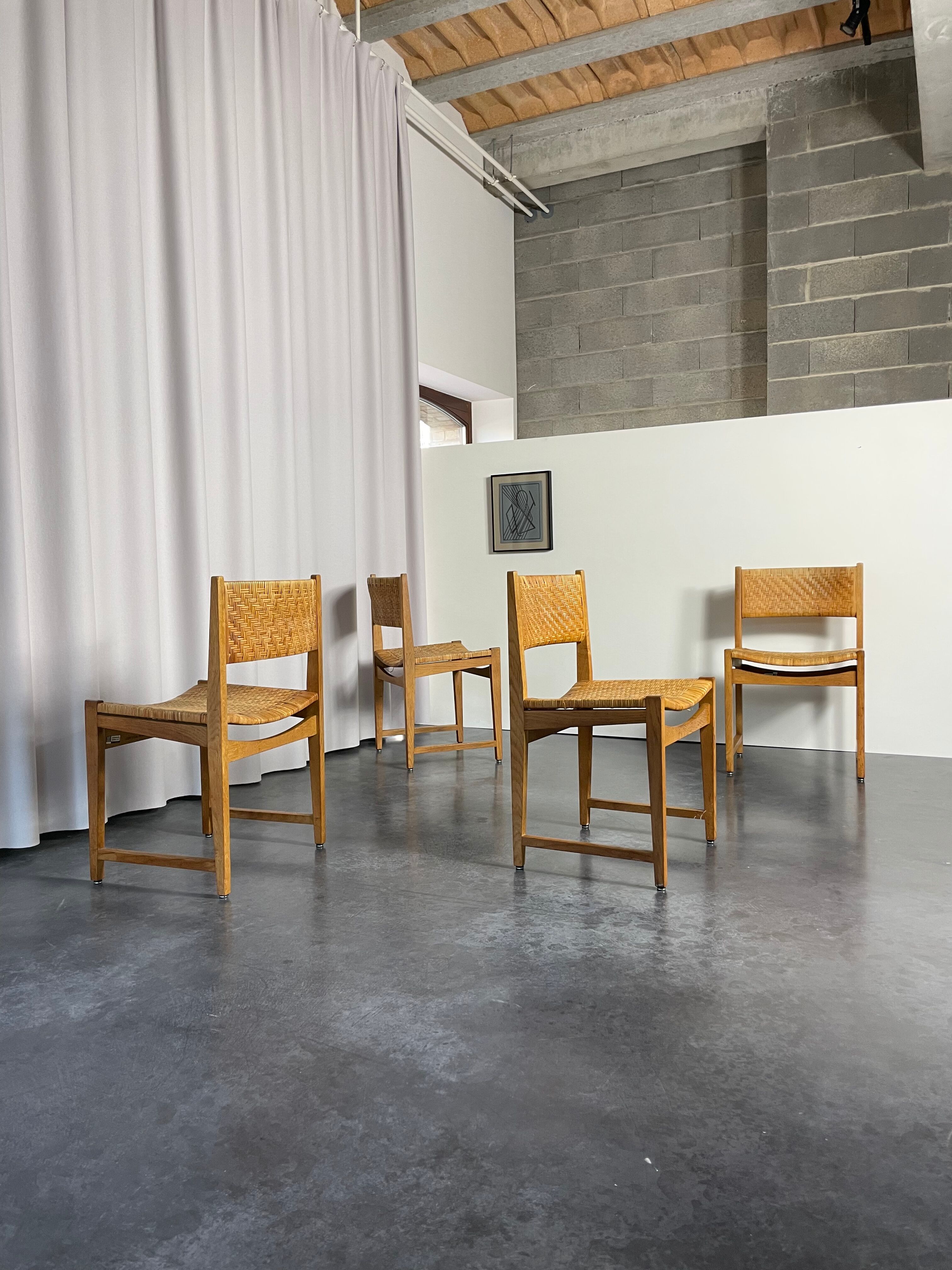 Set of four Danish dining chairs by Hvidt & Molgaard