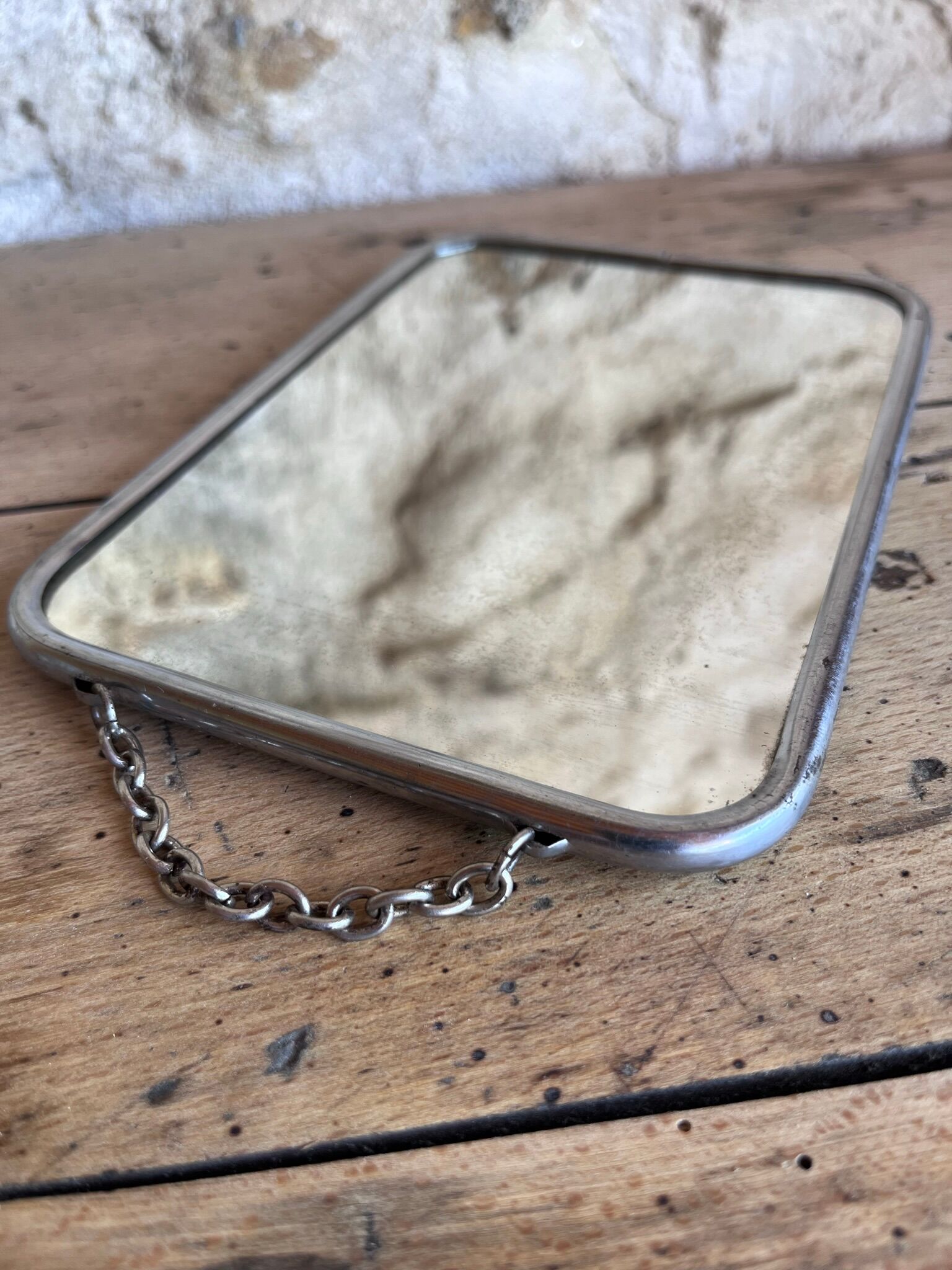 Barber mirror to hang