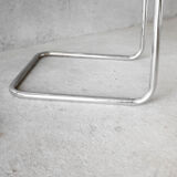 Pair of chairs cesca B32 black by Marcel Breuer