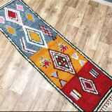 Corridor carpet 60x210 cm long traditional wool berber rug