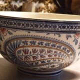 Bowl earthenware of gien cashmere decoration