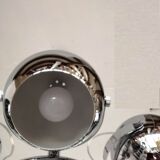Chandelier 70/80," present time", 6 chrome globes