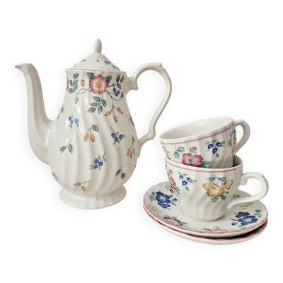 Service à Thé/Café vintage en porcelaine fine - Churchill England