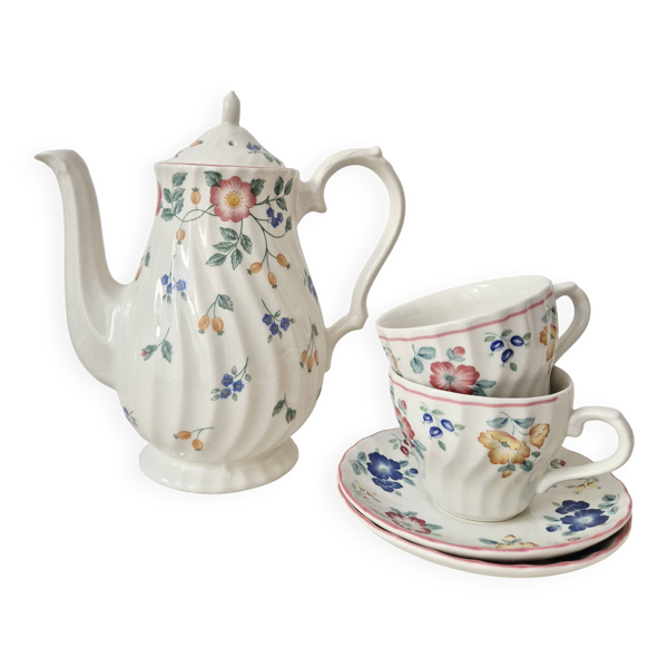 Service à Thé/Café vintage en porcelaine fine - Churchill England