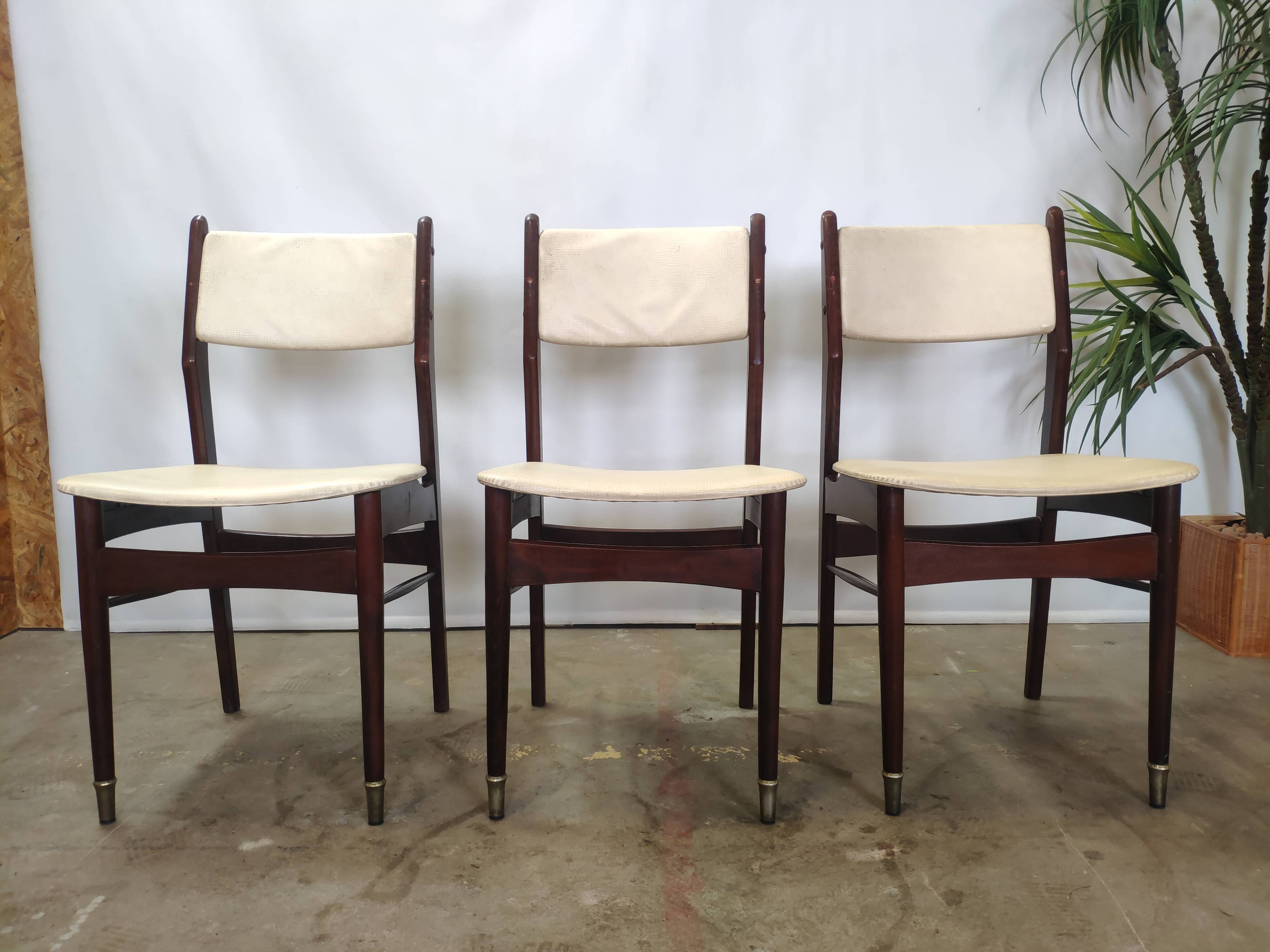Lot de 6 chaises vintage