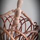 Rattan plant holder