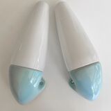 Set of 2 Porcelain Stig Carlsson Ifö Wall Lamps Made in Sweden