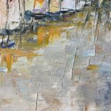 Main Street, knife technique, signed M Attal 1974