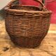 Panier en osier vintage