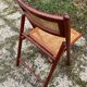 Pair of Italian folding chairs in vintage canning