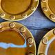 4 vintage France dessert plates
