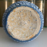 Vase craquelé roud blue