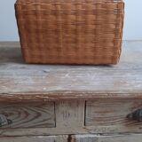 Wicker mail rack