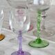 8 mismatched vintage glass and crystal liqueur glasses