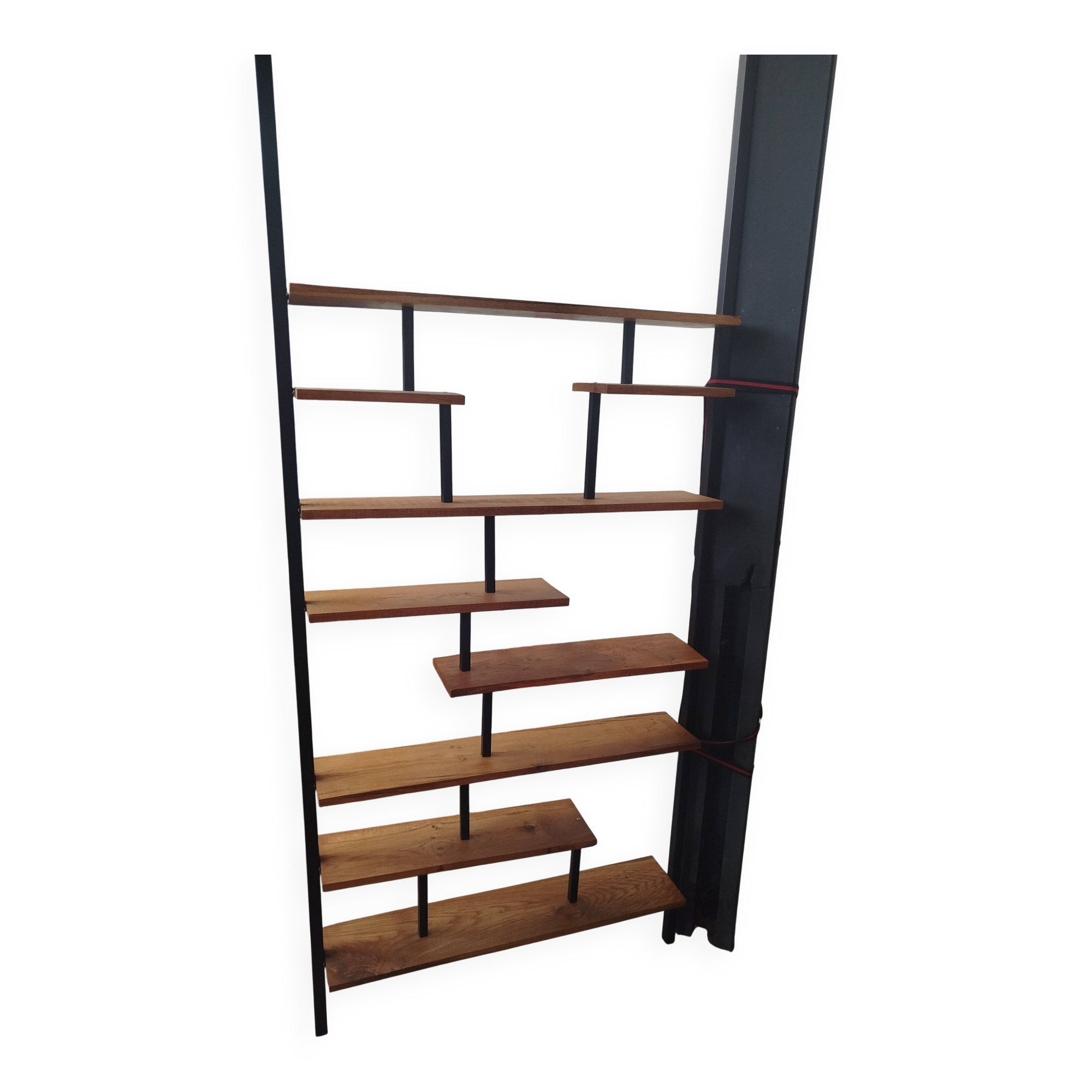 Vintage floor-to-ceiling shelf