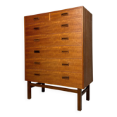 1960s Vintage Danish Teak Chest of Drawers by Holger Jensen